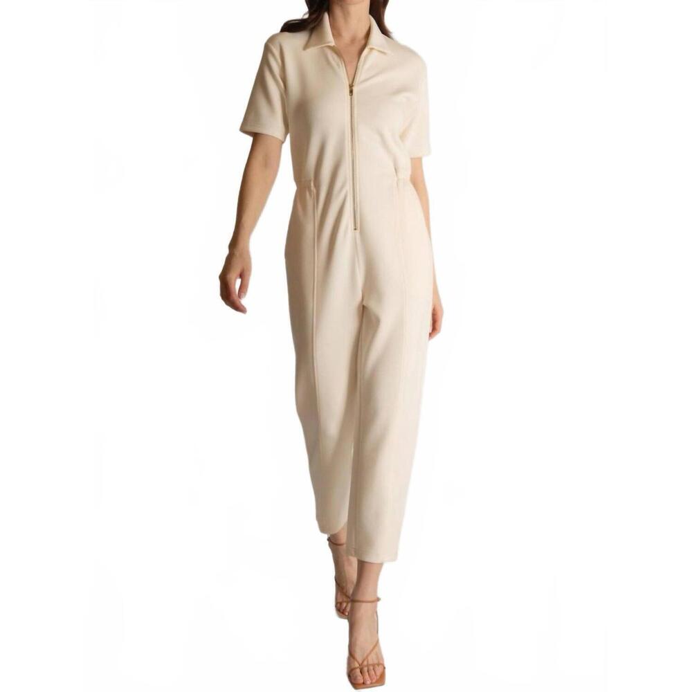 NEW P.CILL half zip jumpsuit in cream
